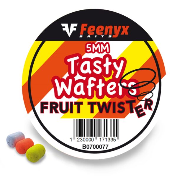 Tasty Dumbell Wafters Mix Color Fruit Twister 5mm FEENYX BAITS