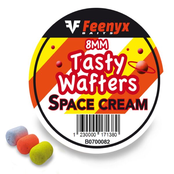 Tasty Dumbell Wafters Mix Color Space Cream 8mm FEENYX BAITS